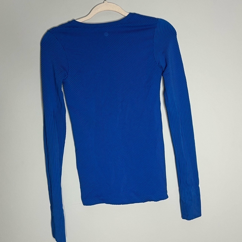 Athleta Flurry Base Layer Top Commodore Blue Size… - image 7
